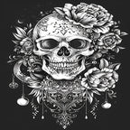 22-Page Midnight Skulls & Flowers Adult Coloring Book: Perfect for Festive Occasions and Birthday Parties