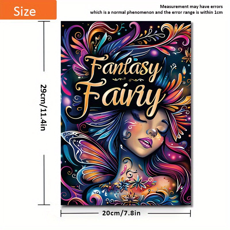 Fantasy Fairy Coloring Book: 22 Pages of Magical Art for Coloring Enthusiasts