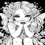 Fantasy Fairy Coloring Book: 22 Pages of Magical Art for Coloring Enthusiasts