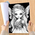 Fantasy Fairy Coloring Book: 22 Pages of Magical Art for Coloring Enthusiasts