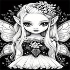 Fantasy Fairy Coloring Book: 22 Pages of Magical Art for Coloring Enthusiasts