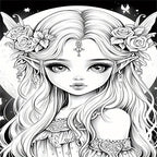 Fantasy Fairy Coloring Book: 22 Pages of Magical Art for Coloring Enthusiasts