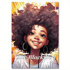 Deluxe Edition: 22-Page Thick Paper Coloring Book for Cute Black Girls - Perfect Birthday or Holiday Gift, Soft Cover