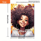 Deluxe Edition: 22-Page Thick Paper Coloring Book for Cute Black Girls - Perfect Birthday or Holiday Gift, Soft Cover