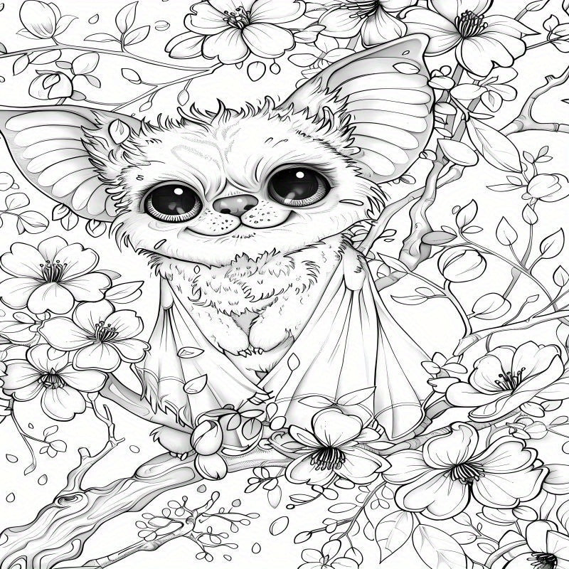 Deluxe Edition Bat'S Secret Garden Coloring Book - 22 Thick Pages, Perfect For Birthday & Holiday Gifts