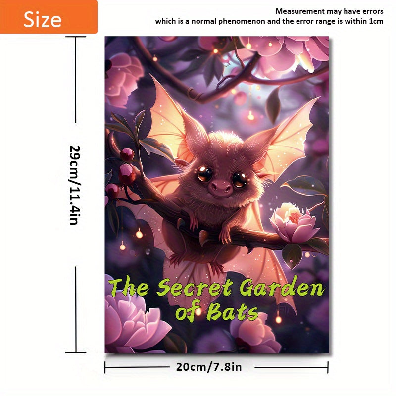 Deluxe Edition Bat'S Secret Garden Coloring Book - 22 Thick Pages, Perfect For Birthday & Holiday Gifts