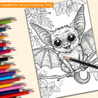 Deluxe Edition Bat'S Secret Garden Coloring Book - 22 Thick Pages, Perfect For Birthday & Holiday Gifts