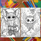 Deluxe Edition Bat'S Secret Garden Coloring Book - 22 Thick Pages, Perfect For Birthday & Holiday Gifts
