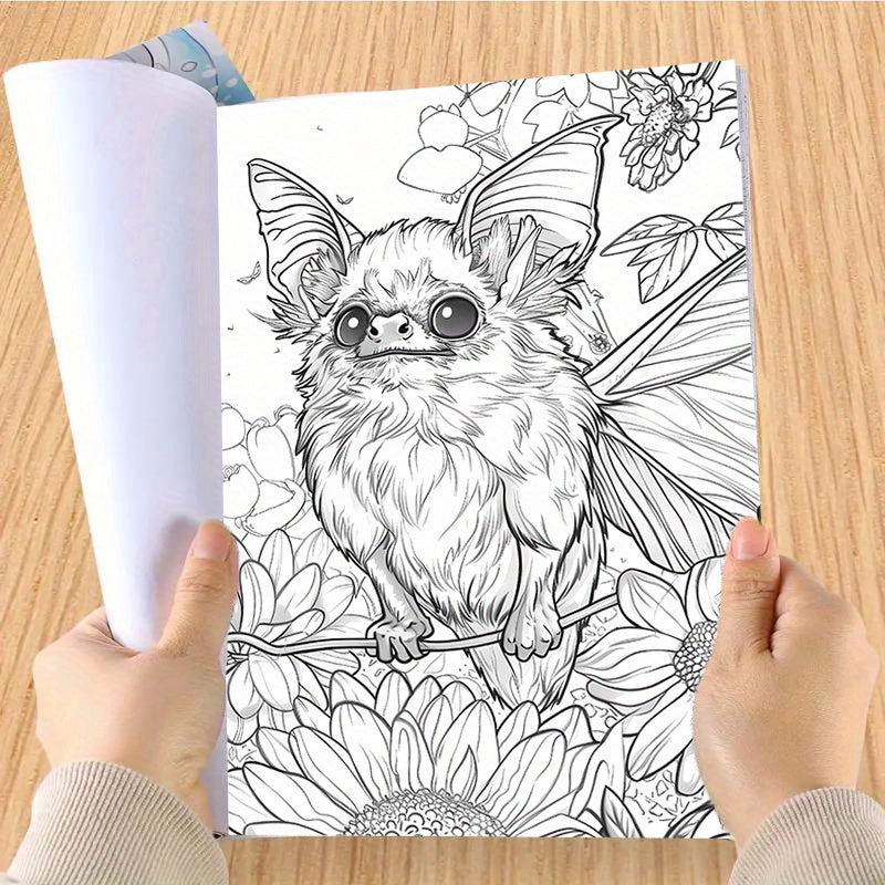Deluxe Edition Bat'S Secret Garden Coloring Book - 22 Thick Pages, Perfect For Birthday & Holiday Gifts