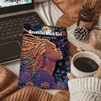 Beautiful Black Girl Coloring Book: Stress-Relieving Adult Coloring Book with Vibrant Portraits of Black Girls