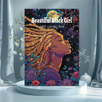 Beautiful Black Girl Coloring Book: Stress-Relieving Adult Coloring Book with Vibrant Portraits of Black Girls