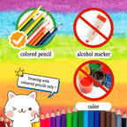 Amazing Monster Coloring Book: 8.3x8.3in, 30 Pages, 100gsm Thick Paper, Stress Relief, Perfect for New Year's, Birthday, Easter, Thanksgiving, Independence Day