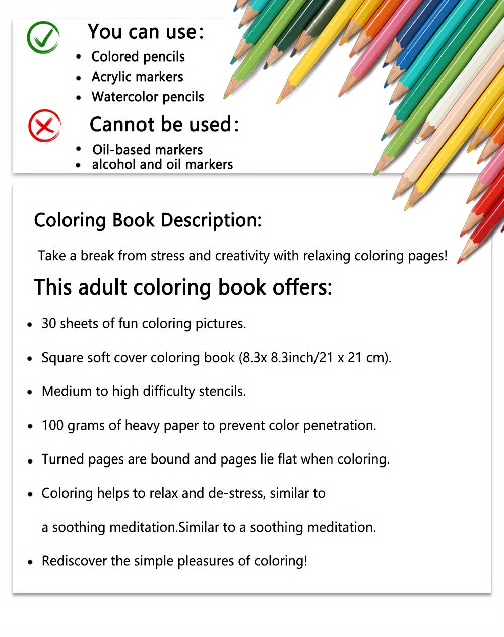 Amazing Monster Coloring Book: 8.3x8.3in, 30 Pages, 100gsm Thick Paper, Stress Relief, Perfect for New Year's, Birthday, Easter, Thanksgiving, Independence Day