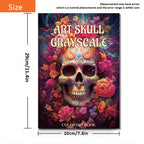 Deluxe Skull Art Coloring Book for Adults - 22 Thick Pages, Soft Cover, Multicolor, Perfect Gift for Birthdays & Holidays