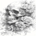 Deluxe Skull Art Coloring Book for Adults - 22 Thick Pages, Soft Cover, Multicolor, Perfect Gift for Birthdays & Holidays