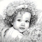 1pc Upgraded Lovely Little Coloring Book: Thickened 22 Pages for Holiday Birthday Parties