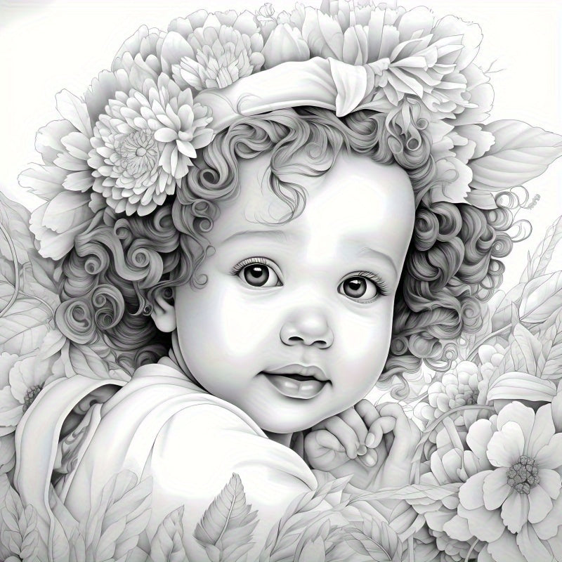 1pc Upgraded Lovely Little Coloring Book: Thickened 22 Pages for Holiday Birthday Parties