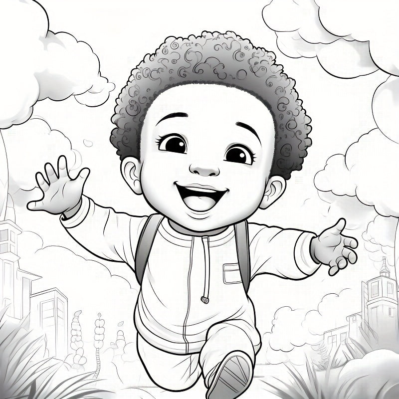 1pc Upgraded Lovely Little Coloring Book: Thickened 22 Pages for Holiday Birthday Parties