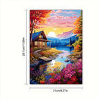 Cabin by the Lake A4 Coloring Book for Adults - 32 Pages, Relax & Relaxation, Perfect Gift for Birthdays, Holidays & Special Occasions