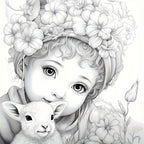 1pc Upgraded Lovely Little Coloring Book: Thickened 22 Pages for Holiday Birthday Parties