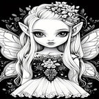Fantasy Fairy Coloring Book: 22 Pages of Magical Art for Coloring Enthusiasts