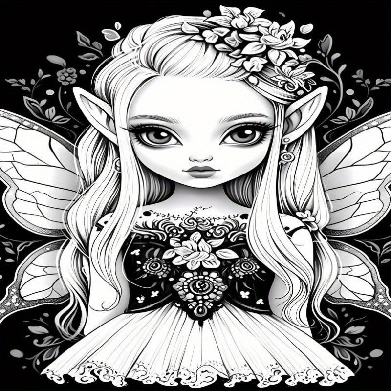 Fantasy Fairy Coloring Book: 22 Pages of Magical Art for Coloring Enthusiasts