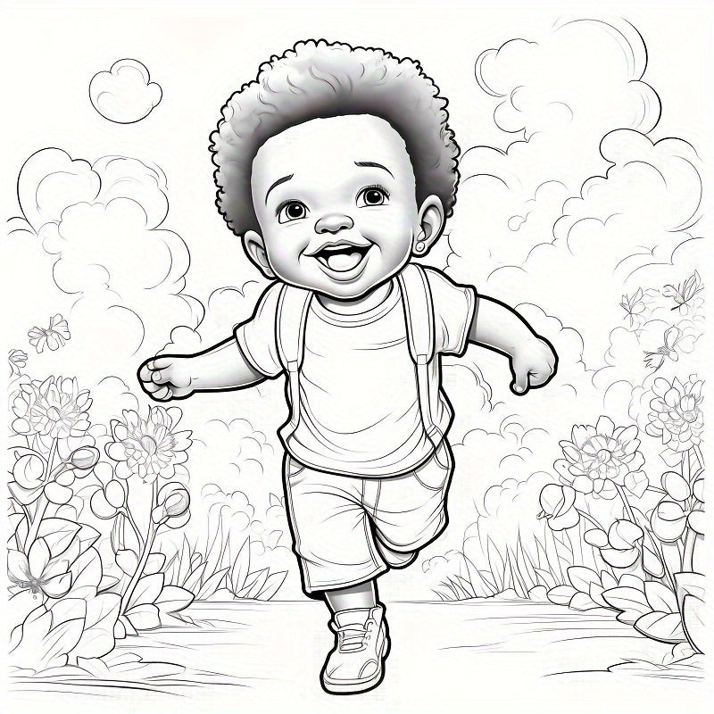 1pc Upgraded Lovely Little Coloring Book: Thickened 22 Pages for Holiday Birthday Parties