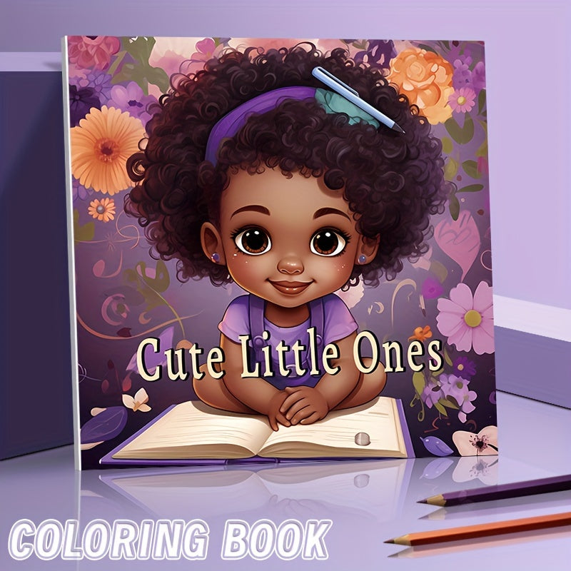 1pc Upgraded Lovely Little Coloring Book: Thickened 22 Pages for Holiday Birthday Parties