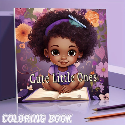 1pc Upgraded Lovely Little Coloring Book: Thickened 22 Pages for Holiday Birthday Parties