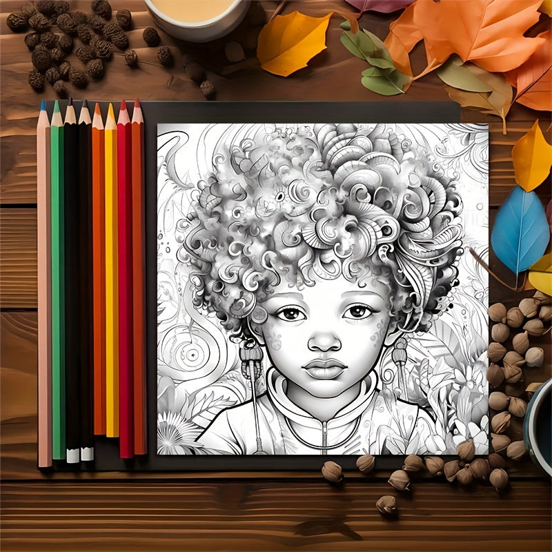 1pc Upgraded Lovely Little Coloring Book: Thickened 22 Pages for Holiday Birthday Parties