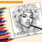 1pc Positive Vibes Coloring Book - Drafting Tools & Kits for Adults - Innovative, Thick 22-Page Paper, Upgrade, Holiday Birthday Party Gift for Relaxation and Mindfulness